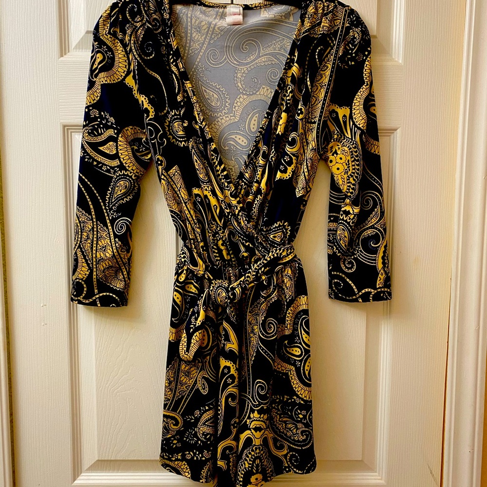 Blue and Gold Romper